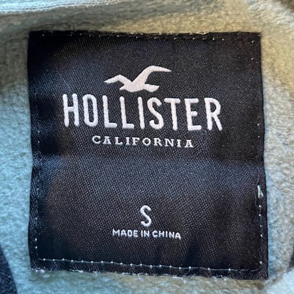 Hollister California Men’s Small Green Hoodie - Forest Sage Pullover - Picture 5 of 7